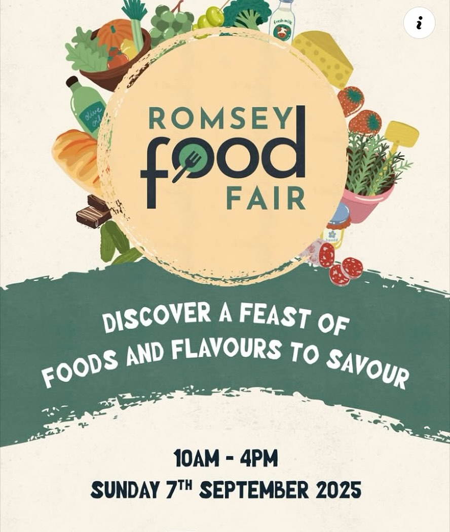 Can’t wait for tomorrow! Come of down for a feast, loads of local producers selling yummy food, many being fellow #newforestmarque members. 
We will be set up in Market Place with a selection of delicious #newforesticecream flavours. Including two of my faves; Blackberry Clotted Cream and Salted Caramel 😋
#newforesticecream 
#brockiceabbie 
#romseyfoodfair 
#hampshireevents 
#newforestmarque